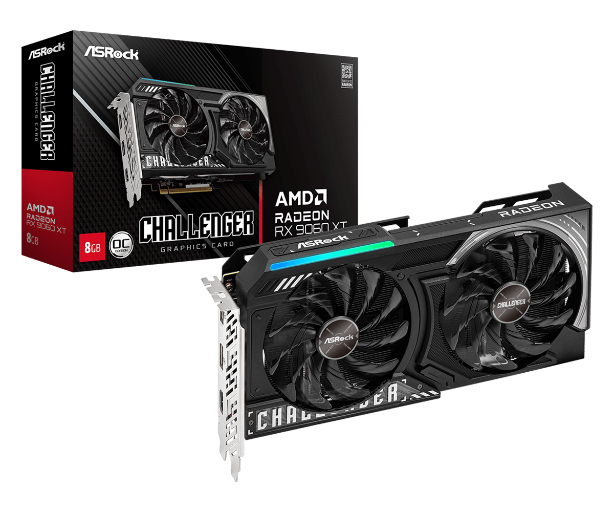 Radeon RX 9060 XT Challenger 8GB OC Product Photo